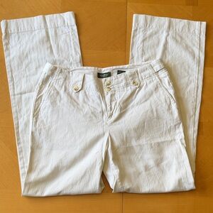 Eddie Bauer Cream Wide Leg Pants